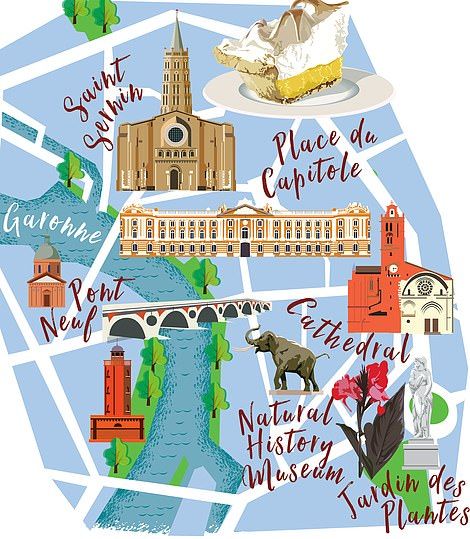 Toulouse for under £100 a night: How to explore France's 'Pink City' on a shoestring budget France Toulouse, City Maps Illustration, Shoestring Budget, Mama Shelter, Ideas Journal, France Trip, France City, Toulouse France, Tourist Office