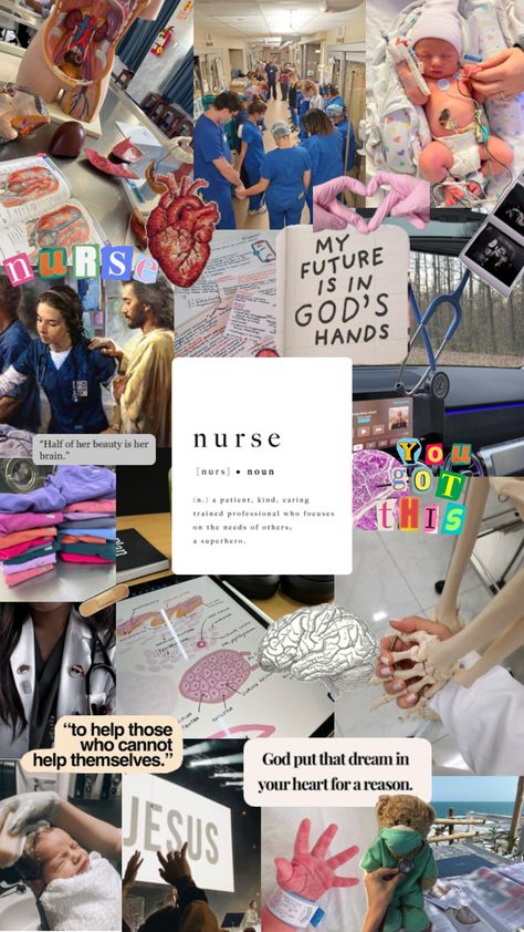 Nursing motivation 🤍🩺 #nursingstudent #nurse #nursewallpaper Motivational Wallpaper Nursing, Nurse Moodboard Aesthetic, Nursing Magazine Cover, Nursing Iphone Wallpaper, Er Nursing Aesthetic, Medical Vision Board Wallpaper, Nursing School Scrapbook Ideas, Job Wallpaper Aesthetic, Nursing Vision Board Wallpaper Laptop