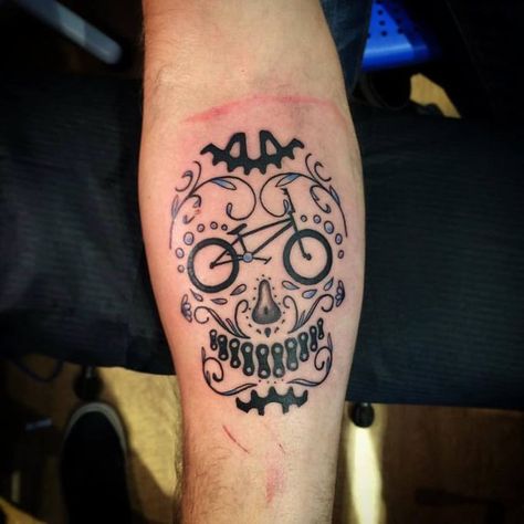 FRIDAY RANDOMS: BMX Tattoos - Ride UK BMX Bmx Tattoo Ideas, Bmx Tattoo, Cycle Tattoo, Tattoo Bike, Cycling Tattoo, Bike Tattoo, Bmx Street, Bike Tattoos, Traditional Tattoo Sleeve