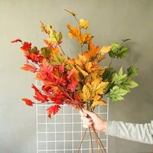 fall decor - Buy fall decor with free shipping on AliExpress Tree Branch Photography, Branch Photography, Wedding Background Decoration, Leaf Vase, Flower Wall Wedding, Home Wedding Decorations, Fake Flower, Harvest Decorations, Maple Tree