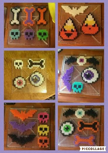 Halloween Themed Perler Beads, Perler Bead Halloween Ideas, Mini Perler Bead Patterns Halloween, Perler Halloween Pattern, Halloween Pearl Beads, Perler Beads Halloween Pattern, Small Halloween Perler Bead Patterns, Pearler Bead Halloween, Perler Beads Ideas Halloween