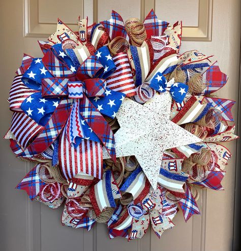 Patriotic wreath diy