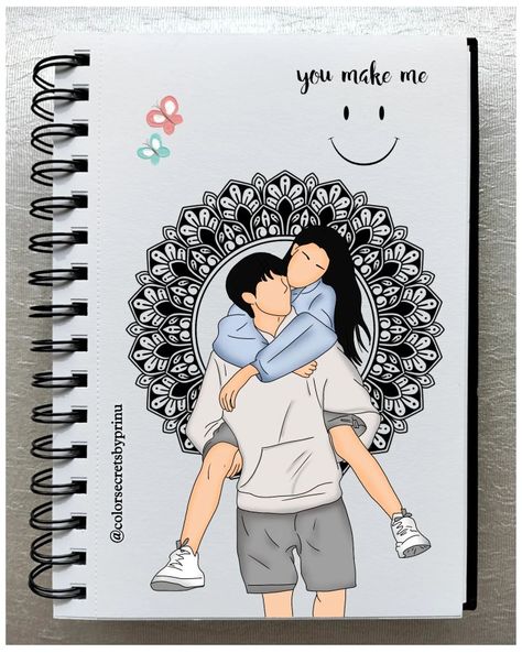 Male Best Friend Mandala Art, Brother Sister Mandala Art, Mandala Art Best Friend, Mandala Art Love Couple, Couple Mandala Art With Quotes, Mandala Art For Boyfriend, Gifts For Male Bestfrnd, Mandala Couple Drawing, Couple Doodles Aesthetic