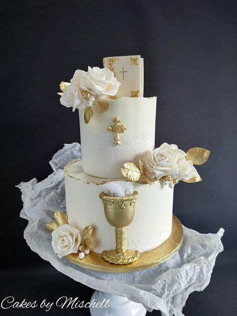 Boys First Holy Communion Cake, 1st Holy Communion Cake, Confirmation Cakes For Boys, First Communion Cake Ideas, First Communion Cakes For Boys, Communion Cakes For Boys, 1st Communion Cakes, Confirmation Decor, Boys First Communion Cakes