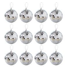 Disco Ball Mirror Party Christmas Tree Ornament Decoration with Fastening Strap - Bright Reflective Mirror Disco Ball - for Holiday Wedding Party Dance and Music Festivals Decoration - Walmart.com Disco Balls Party, Wedding Dance Music, Mirror Disco Ball, Disco Ball Mirror, Disco Birthday Party, Disco Party Decorations, Christmas Tree Branches, Xmas Tree Ornament, Ball Decorations