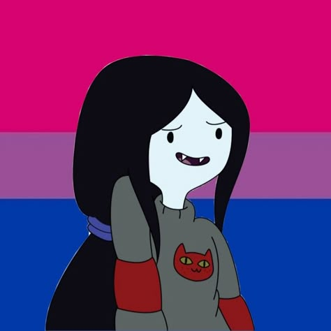 Marceline And Princess Bubblegum, Bi Flag, Bisexual Flag, Flag Icon, Lgbt Love, Lgbt Art, Dope Cartoon Art, Princess Bubblegum, Pin It