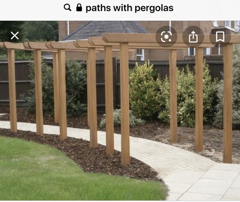 Pergola Walkway Pathways, Pergola Walkway, Aussie Party, Garden Dividers, Pergola Screens, Pergola Pictures, Arbors Trellis, Front Walkway, Garden Arbor