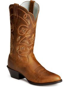 Ariat Heritage Western Cowgirl Boots - Medium Toe, Russet Montana Fashion, Cowgirl Boots Wedding, Ariat Cowgirl Boots, Wedding Cowboy Boots, Clothing Lookbook, Cowgirl Boots Square Toed, Classic Black Boots, Brides Shoes, Rodeo Boots