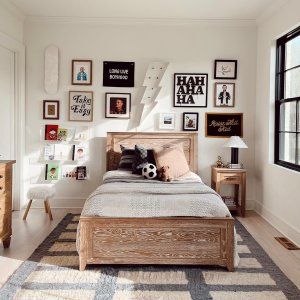 Hampton Classic Bed | Pottery Barn Teen Stand Decoration Ideas, Unique Tv Stand, Teen Bed, Acrylic Wall Shelf, Toddler Boy Room Decor, Kids Rooms Inspo, Boy Toddler Bedroom, Boys Bedroom Makeover, Big Boy Bedrooms