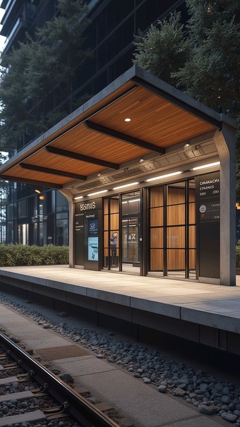 Floating Roof, Bus Stop, Roof, Floating