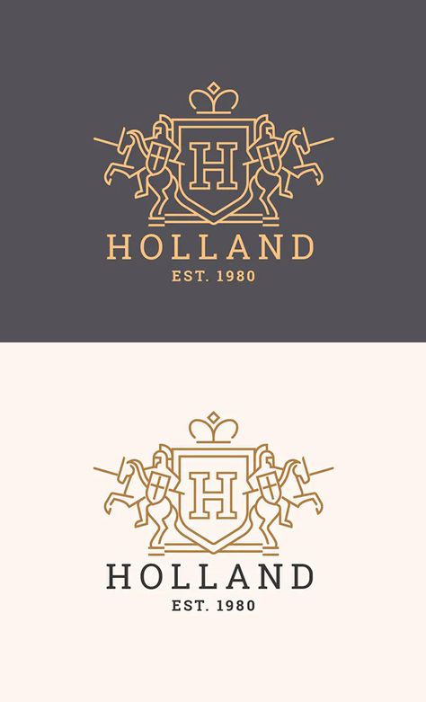 Modern Heraldry Logo, Modern Crest Logo, Lion Heraldry, Heraldry Logo, Modern Heraldry, Emblem Logo Design, Heraldic Logo, Historical Logo, Heraldry Design