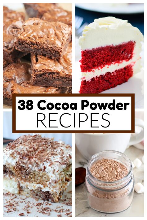 What Can I Make With Cocoa Powder, Desserts Using Cocoa Powder, Baking Cocoa Powder Recipes, What To Make With Cocoa Powder, Recipes Using Cocoa Powder, Cacao Powder Recipe, Cocoa Powder Recipes, Cocoa Recipes, Chocolate Bundt Cake