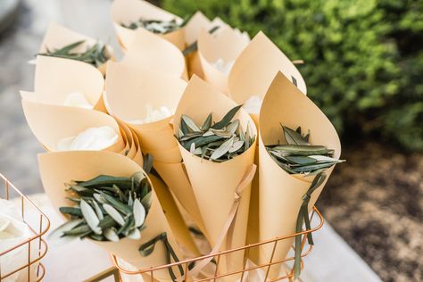 Cones de papel no dia C: originalidade nesse detalhe simples e tradicional Confetti Cones, Petal Confetti, Wedding Confetti, Civil Wedding, Weeding, Confetti, Wedding Ceremony, Wedding Shoe, Florist