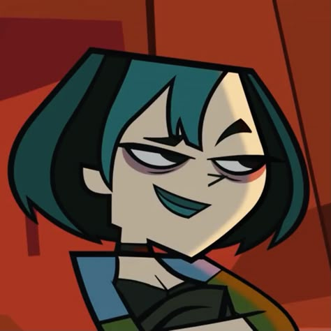 Gwen A Tutto Reality, Gwen From Total Drama Island, Total Drama Island Gwen, Gwen Total Drama Island, Total Drama Island Pfp, Gwen Total Drama, Tdi Pfps, Island Pictures, Cartoon Books