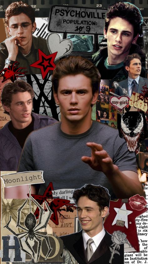 Harry Osborn From Spiderman 🩶 Harry Spiderman, Spiderman Wallpaper, Spiderman Venom, Harry Osborn, Red And Black Wallpaper, Aesthetic Lockscreen, Harry James, James Franco, Wallpaper Stickers