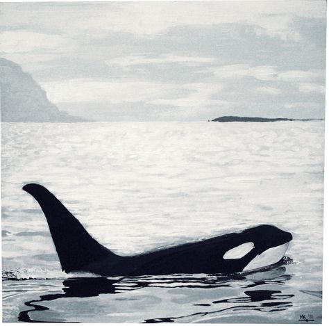 Orca Painting, Orca Art, Whale Art, Blue Planet, Canvas Painting Tutorials, Orca Whales, Landscape Paintings Acrylic, Hidden Pictures, Oceans Of The World