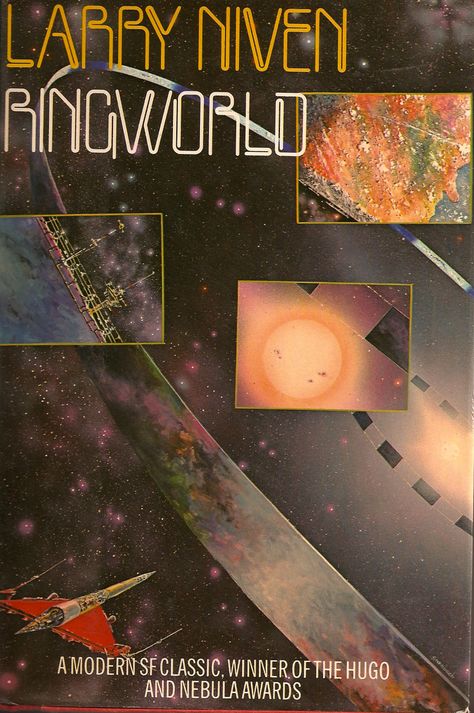 Ringworld cvr Star Trek Books, Larry Niven, Science Fiction Series, Fantasy Book Covers, Science Fiction Illustration, Sci Fi Novels, Science Fiction Novels, Science Fiction Books, Sci Fi Books