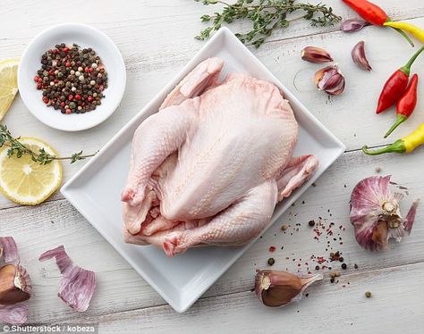 Perfect Turkey Thanksgiving, Undercooked Chicken, Thawing Turkey, Brine Chicken, Perfect Turkey, Ayam Bakar, Raw Meat, Food Network Canada, Food Thermometer