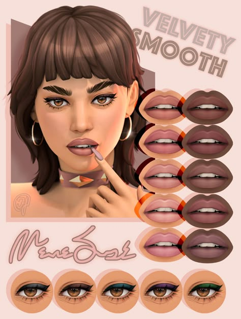 Maxis Match Lips, Sims Makeup, Los Sims 4 Mods, Sims 4 Tattoos, The Sims 4 Skin, My Sims, The Sims 4 Packs, Sims 4 Mm Cc, Sims 4 Cc Makeup