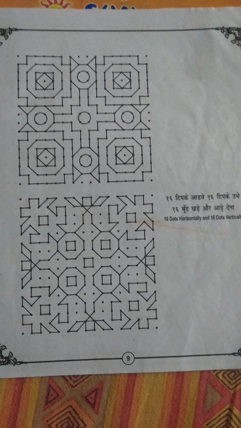 Thipkyanchi Rangoli, 2023 Rangoli, Kasuti Embroidery, Traditional Rangoli, Pattern Design Drawing, Easy Rangoli Designs Videos, Dot Rangoli, Very Easy Rangoli Designs, Rangoli Designs Photos