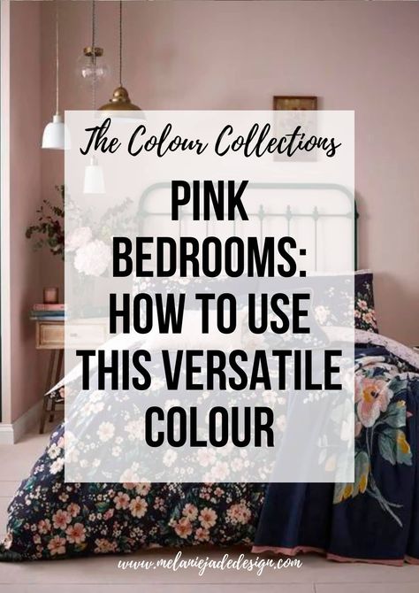 Pink Bedrooms: 10 Ideas to Use this Versatile and Pretty Colour - Melanie Jade Design Smokey Pink Bedroom, Middleton Pink Bedroom, Dust Pink Bedroom, Powder Pink Bedroom, Sulking Pink Bedroom, Pink And Grey Bedroom Walls, Blush Paint Color Bedrooms, Pink Color Schemes Bedroom, Pink Panelling Bedroom