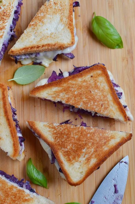 Delicious and Healthy Recipes that Easy to Cook Cooked Red Cabbage Recipes Healthy, Red Cabbage Breakfast, Roasted Red Cabbage Wedges, Grilled Red Cabbage, Red Cabbage With Apples Recipes, Red Cabbage Recipes, Making Grilled Cheese, Sandwich Spread, Cooked Cabbage