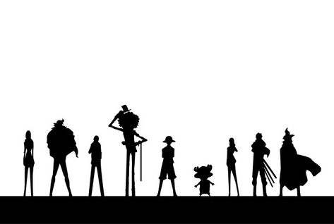 One Piece character silhouettes vector Jack Sparrow Drawing, Band Tattoos For Men, Doflamingo Wallpaper, Puppy Room, One Piece Logo, Sabo One Piece, One Piece Tattoos, One Piece Crew, Creepy Tattoos