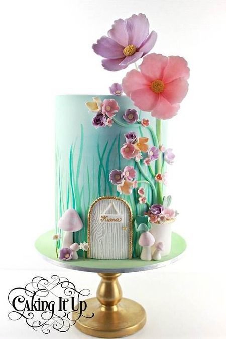 Cake Wrecks - Home - Sunday Sweets Makes Some Realistic Resolutions Trend Cake, Wafer Flowers, Fairy Garden Cake, Fairy Birthday Cake, Tinkerbell Birthday, Cake Beautiful, Garden Wedding Cake, Cake Wrecks, Fun Cakes