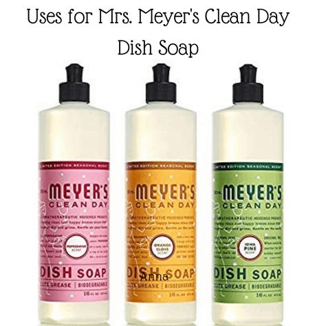 5 Uses for Mrs. Meyers Clean Day Dish Soap you can use at home, including degreasing walls and cabinets, eliminating aphids, and making bubbles for kids.  #MrsMeyers Meyers Soap, Cleaning Fairy, Making Bubbles, Supplement Packaging, Remove Grease Stain, Natural Cleaning Supplies, Mrs Meyers, Homemade Cleaners Recipes, Homemade Cleaning Supplies