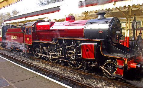 Steam Loco #13065 - LMS Hughes Crab at Bolton Street. | Flickr Steam Trains Uk, Old Steam Train, Heritage Railway, Steam Engine Trains, Traction Engine, Steam Railway, Class Pictures, Old Trains, British Rail