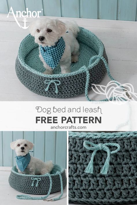 Crochet Small Dog Bed, Crochet Small Dog Bed Free Pattern, Crocheted Dog Bed, Crochet For Puppies, Crochet Dog Basket, Crochet Dog Bed Pattern, Crochet Pet Items, Crochet Dog Bed Free Pattern, Crochet Pet Bed Pattern