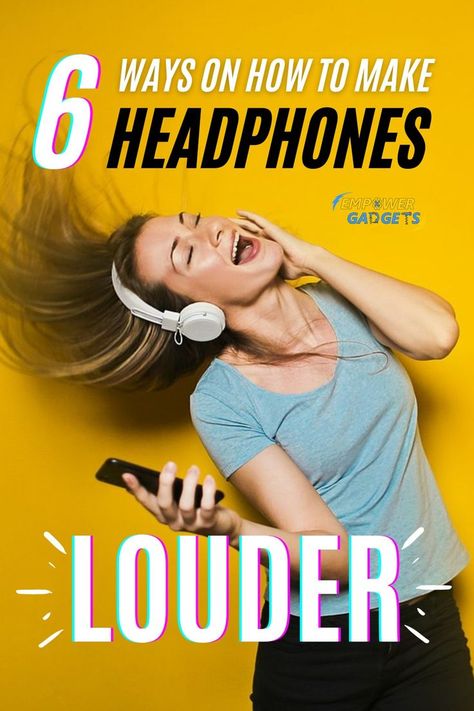 6 Ways on How to Make Headphones Louder How To Make Headphones, How To Make You, How To Turn, Turn Up, Coming Out, Consumer Electronics, Turning, Headphones, Gadgets