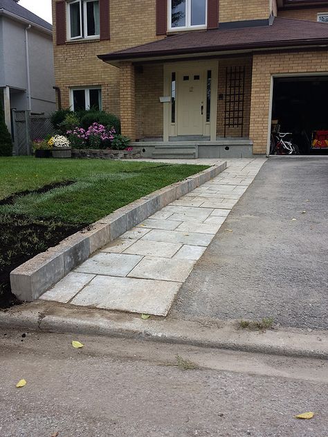 Driveway Extension Ideas, Driveway Extension, Diy Driveway, Diy Exterior, Front Door Entryway, Paver Walkway, Driveway Design, Paver Driveway, Door Entryway