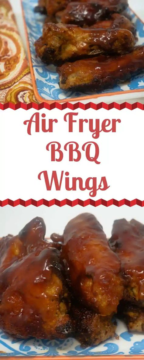 Chicken Wings Air Fryer, Wings Air Fryer, Air Fryer Bbq Chicken, Bbq Chicken Wings Recipe, Future Chef, Honey Bbq Chicken, Bbq Chicken Wings, Bbq Wings, Crispy Chicken Wings