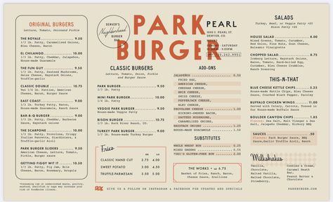 Menu Design Horizontal, Burger Restaurant Menu Design, Horizontal Menu Design, A3 Menu Design, Burger Menu Design, Pub Menu Design, Bbq Menu Design, Menu Vintage, Diner Branding