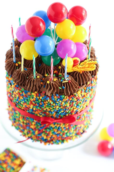 Happy Birthday Torte, Sprinkles Birthday Cake, Nursing Cake, Resipi Kek, Diy Birthday Cake, Birthday Cake Flavors, Birthday Cake With Photo, Birthday Cake Pictures, Happy Birthday Cake Images