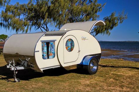 Tiny Camper Trailer, Mini Caravan, Kangoo Camper, Teardrop Caravan, Teardrop Camping, Retro Trailer, Kombi Motorhome, Teardrop Campers, Teardrop Camper Trailer