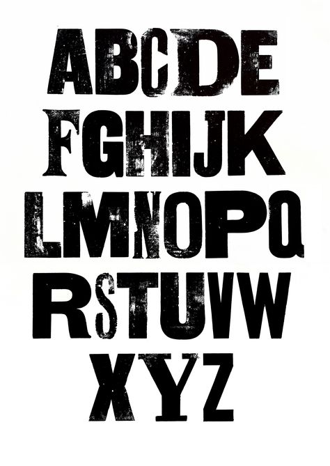 alphabet, letterpress, poster design, graphic design, typography, hand printed, grunge, rough, ink Fonts Alphabet Vintage, Vintage Fonts Alphabet, Letterpress Font, Calligraphy Fonts Alphabet, Letterpress Type, Alphabet Font, Typography Alphabet, Typographic Art, Lettering Alphabet Fonts