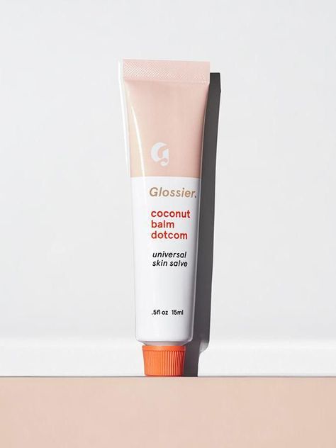 Glossier Coconut Balm, Coconut Balm Dotcom, Winter Lip Balm, Balm Dot Com, Glossier Balm, Glossier Lip, Glossier Balm Dotcom, Glossier Cosmetics, Winter Lips