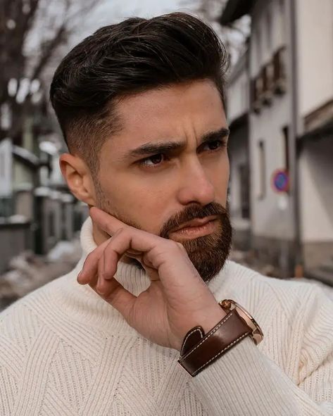 Hairstyles for Men Fade 2024 16 ideas: The Complete Guide Wedding Haircut Men, Classy Hairstyles Men, Modern Quiff Haircut, Hairstyles For Men Fade, Quiff Men, Quiff Hairstyles Men, Mens Quiff, Professional Hairstyles For Men, Business Casual Attire For Men