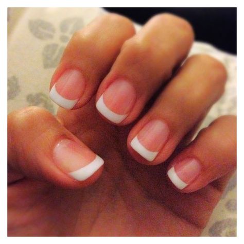 Shellac french manicure ❤ liked on Polyvore featuring beauty products, nail care and manicure tools French Manicure Shellac, Shellac French Manicure, Shellac Pedicure, Manicure Shellac, White Tip Nails, White Tips, French Manicure Nails, Arts Ideas, Manicure Tips