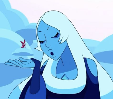 Blue Diamond Pfp, Steven Universe Bases, Diamante Azul Steven Universe, Cartoons Icon, Steven Universe Blue Diamond, Blue Diamond Yellow Diamond, Celestial Veil, Steven Universe Icons, Blue Diamond Steven Universe