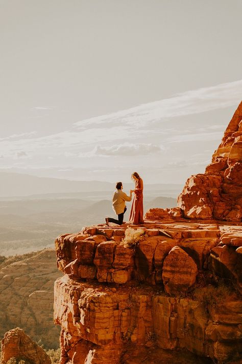 Arizona Proposal Ideas, Proposal In Nature, Manifest Wedding, Sedona Proposal, Grand Canyon Proposal, Arizona Proposal, Desert Proposal, Pretty Place Chapel, Proposal Inspiration