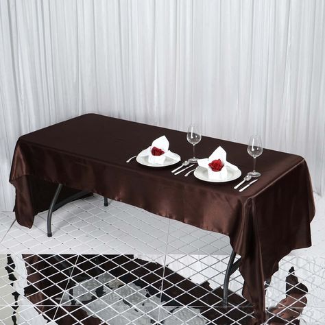 Wedding Tablecloths, Waterproof Tablecloth, Table Overlays, Wedding Buffet, Wedding Banquet, Color Chocolate, Rectangle Tablecloth, Banquet Tables, White Table Cloth