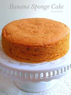 Cassava Cake Recipe Filipino, Banana Sponge Cake, Baking Studio, Rich Banana Bread, Banana Cake Recipe Easy, Banana Cakes, Mini Fruit Tarts, Cassava Cake, Banana Split Cake