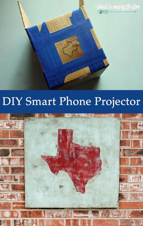 Diy Phone Projector, Iphone Projector, Diy Projector, Phone Projector, Diy Flooring, Diy Cardboard, Diy Phone, Baby Crafts, Easy Tutorial