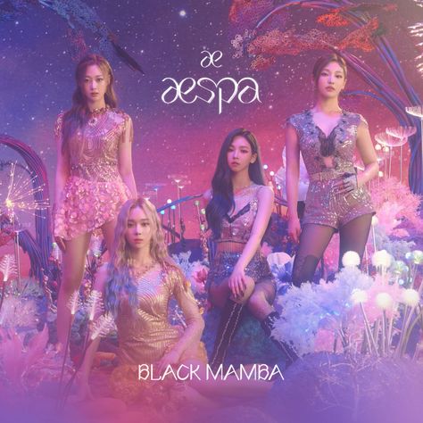 Winter Black Mamba, Aespa Black Mamba, Ning Yizhuo, Karina Winter, Icons Girls, Being Yourself, Blackpink Memes, Girls Music, Music Album Covers