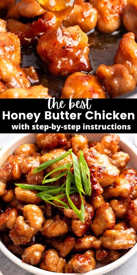 Honey Chicken Recipe, Honey Butter Chicken, Chicken Bites Recipes, Butter Chicken Recipe, Favorite Recipes Dinner, Carb Dinner, Chicken Bites, Healthy Dinner Recipes Chicken, Honey Butter