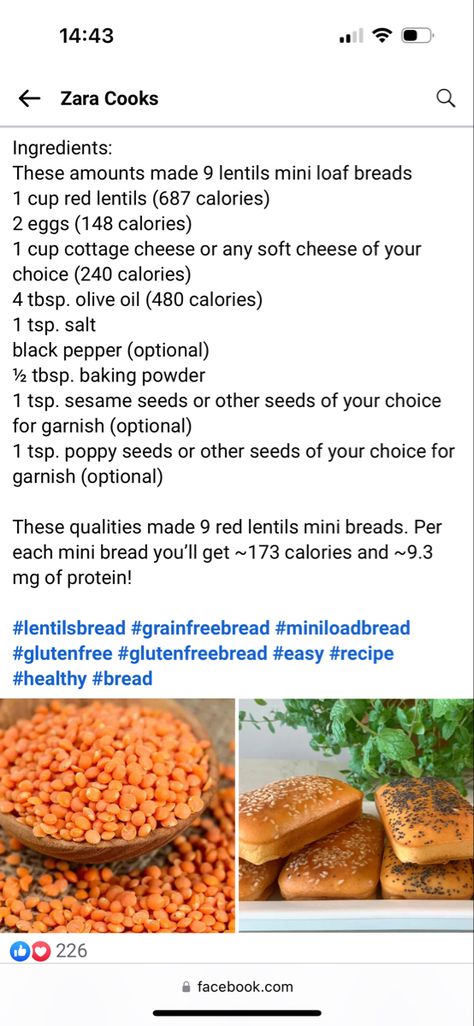 Healthy Lentil Bread, Lentil Bread Gluten Free, Red Lentil Mini Loaf Bread, Red Lentil Loaf, Red Lentil Bread Rolls, Mini Loaf Bread, Lentil Bread Recipe, Lentil Loaf Vegan Easy, Vegan Lentil Loaf