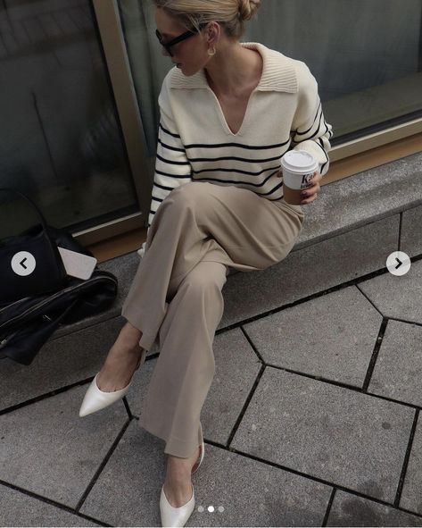 Classy Feminine Outfits Summer, Simple Chic Outfits Minimal Classic, Casual Neutral Outfits, French Style Outfits, Minimalist Fashion Women, Dressy Casual Outfits, Classic Style Outfits, Sophisticated Outfits, Paris Outfits